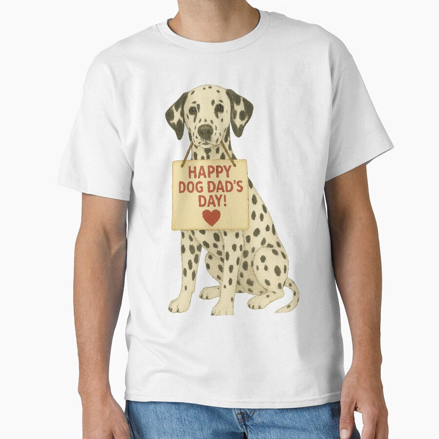Spotted Love – Dalmatian Dog Dad’s Day Watercolor Tribute by AbstractAnom