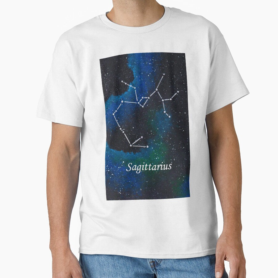 Sagittarius Zodiac Sign Space Painting by CoryellArt