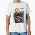 I Love My Rottweiler Vintage Retro Dog Mom Dad Pet Lover by JeffreyShultz