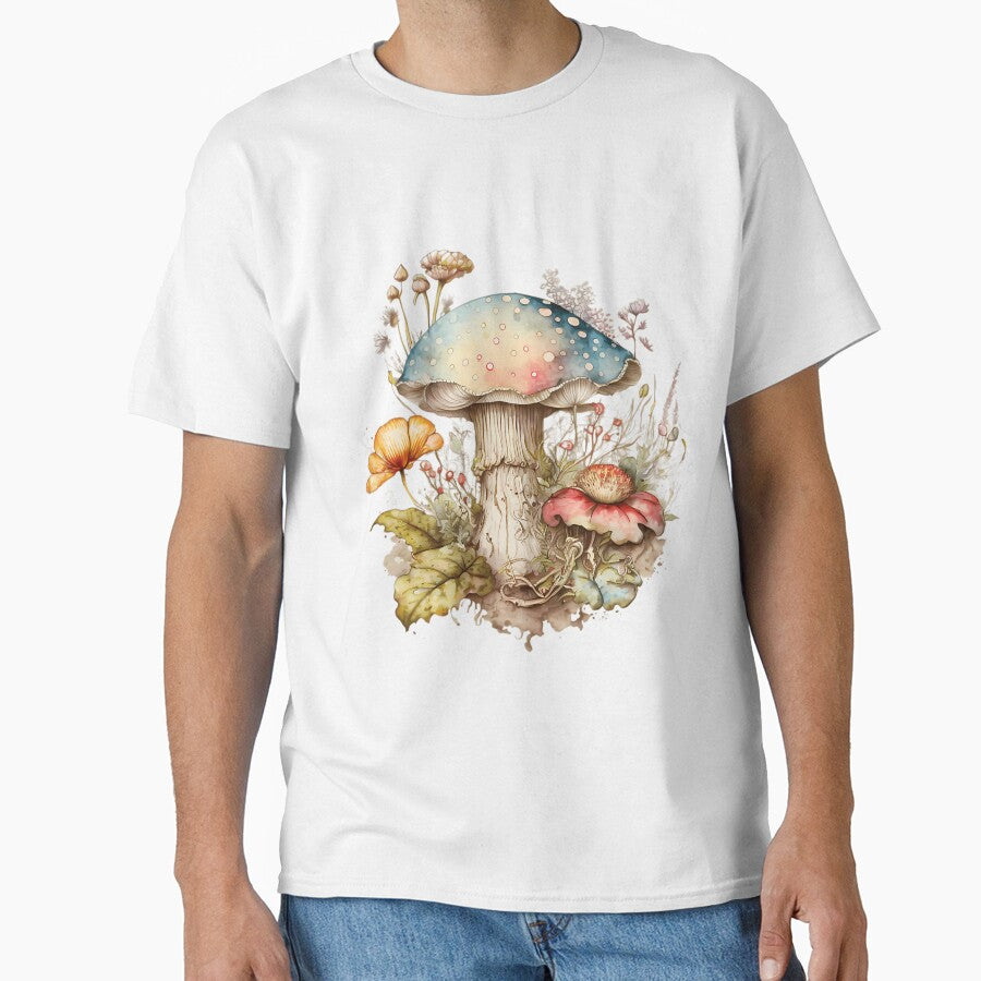 Floral Mushroom Botanical Art by frijazede36