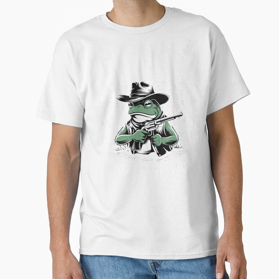 You Just Yee'd Your Last Haw Funny Cowboy Frog Meme by RuthGAArt