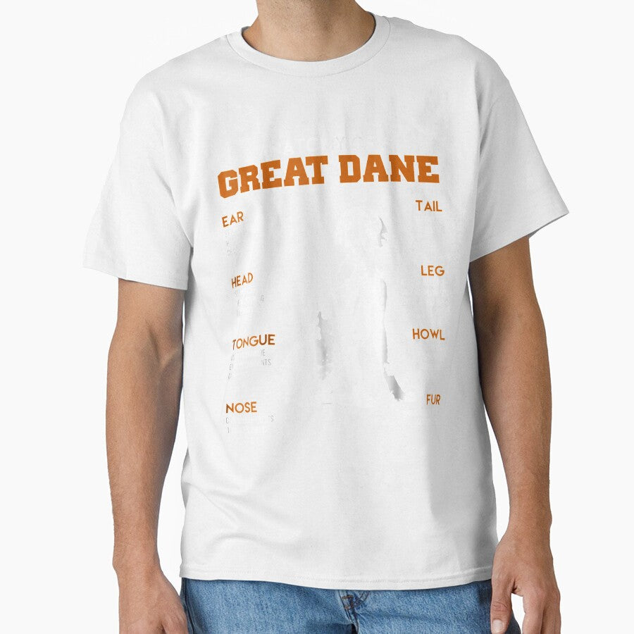 Anatomy Of A Great Dane Dogs Funny Gift by JaiaBlanco