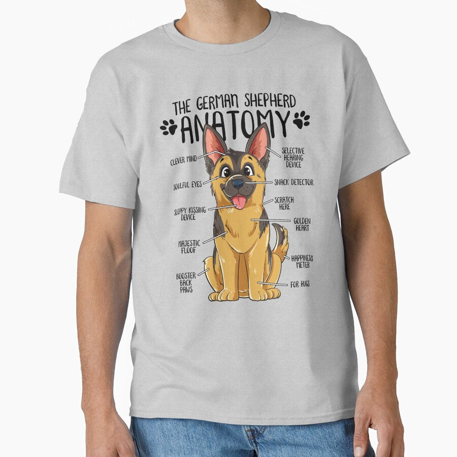 Funny German Shepherd Dog Anatomy Dog Owner Dog Lover by lanynx design