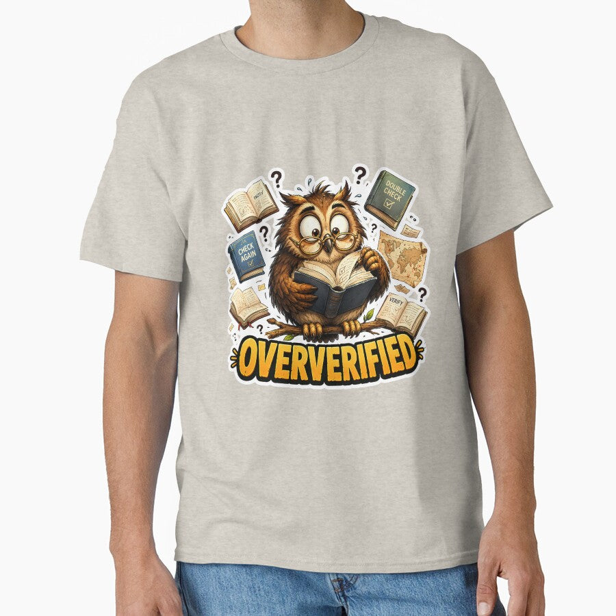 Oververified Owl – Funny “Oververified” Social Media Owl Meme by lazygum