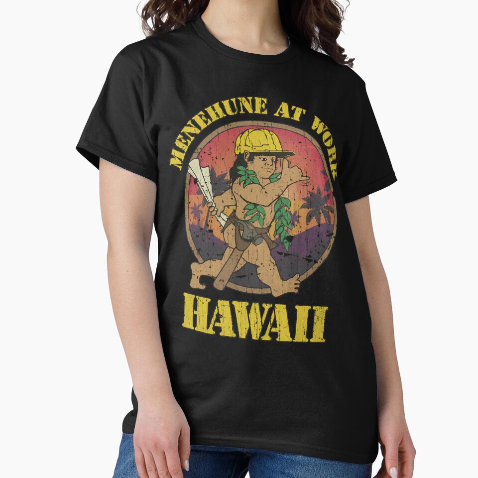 Two Playful Native Hawaiian Mythological Characters Pushing by IZOMETRIC