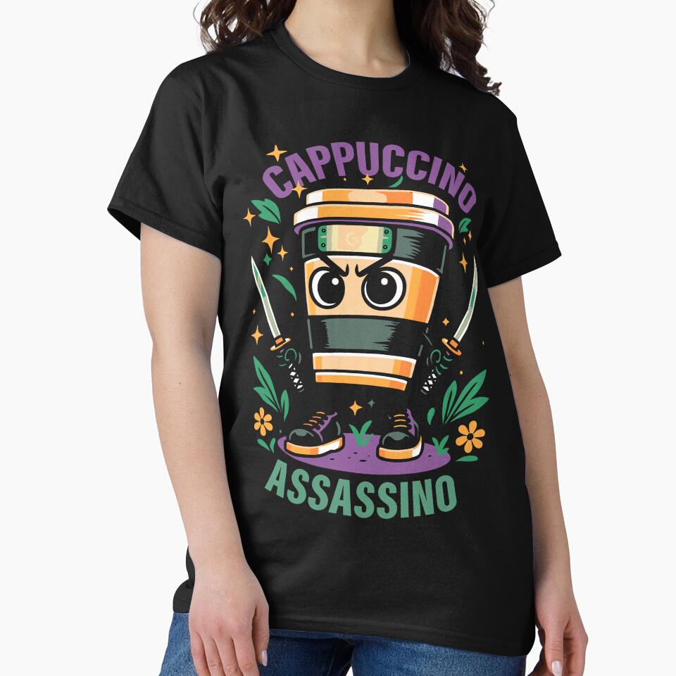 Cappuccino Assassino Italian Brainrot Memes Dark by Sitchko