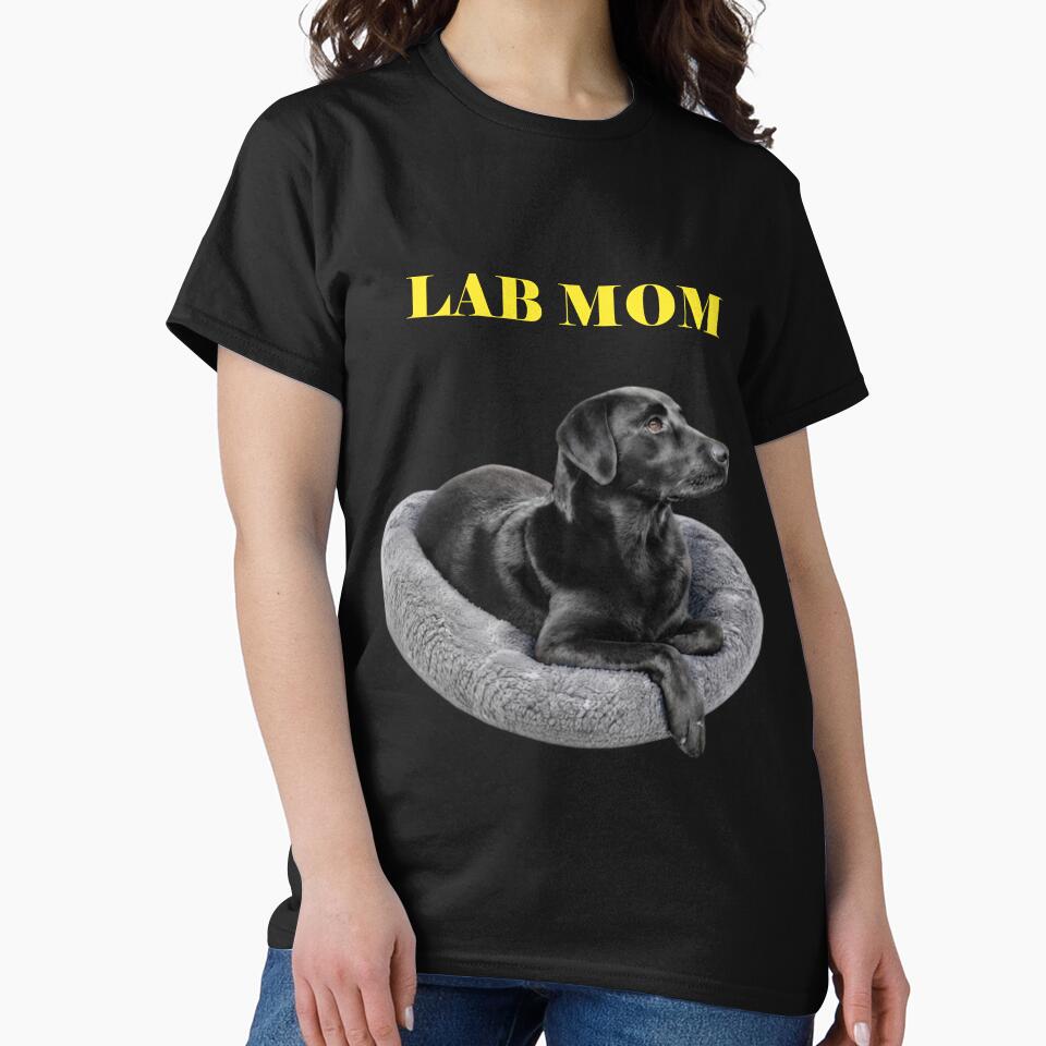 Lab Mom Black Labrador Retriever Dog Lover Gift by PRINTSCHARMINGM