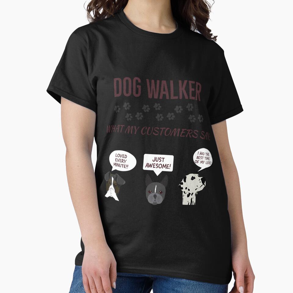 Dog Walker Funny Gift by uqibcmii19