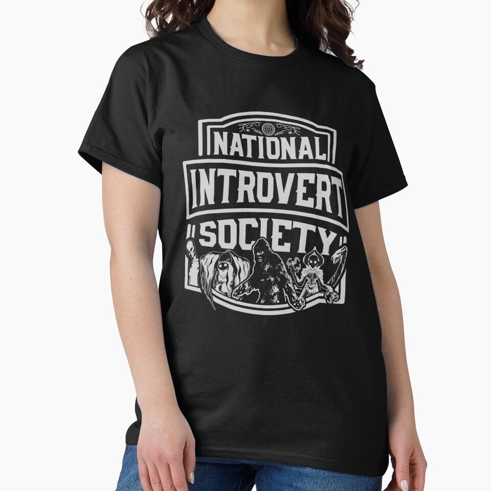 Bigfoot, Mothman, Nessie, Flatwoods Monster, Alien - Official National Introvert Society Cryptid Gift by NatIntrovertSoc