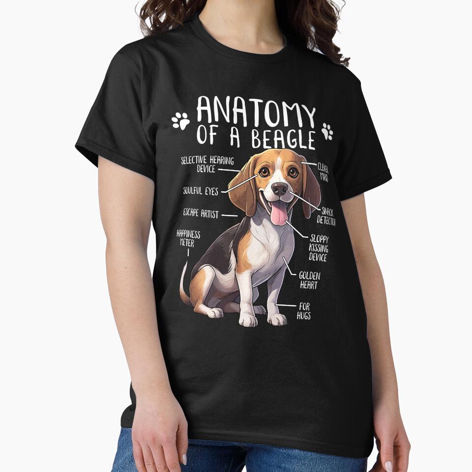 Funny Beagle Anatomy Beagle Dog Lover by lanynx design