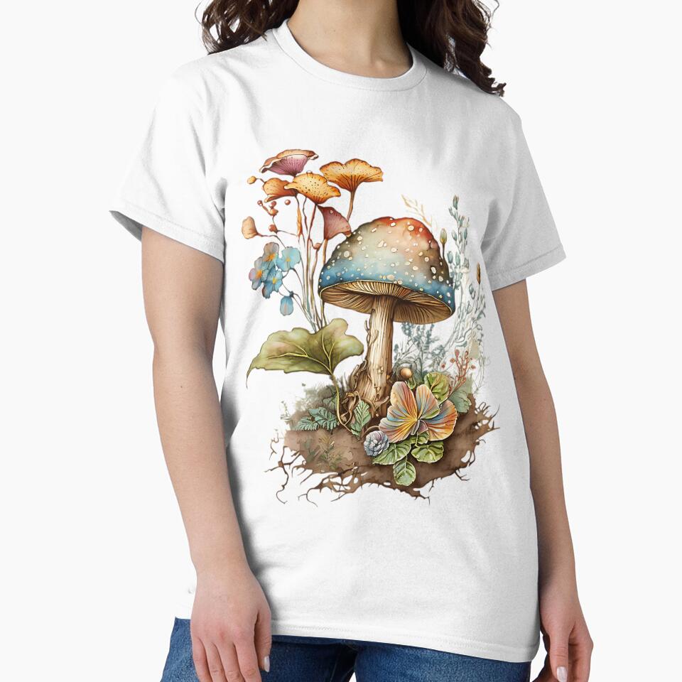 Floral Mushroom Cottagecore by sielmadahurud