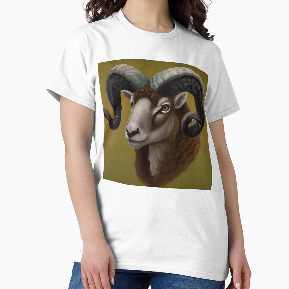 Dorset Horn Ram by blakcirclegirl