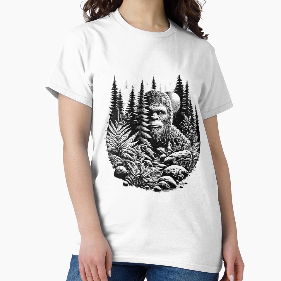 Bigfoot hiding in nature by Nerdlight