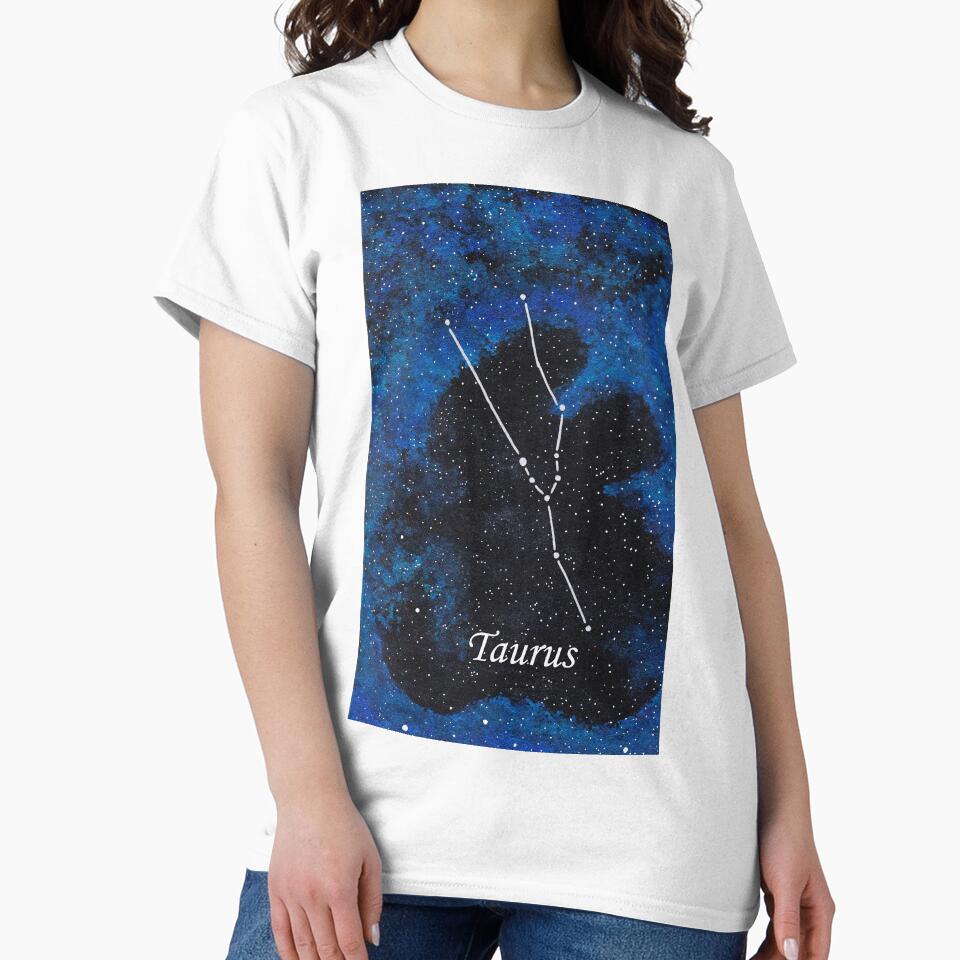 Taurus Zodiac Sign Space Painting by CoryellArt