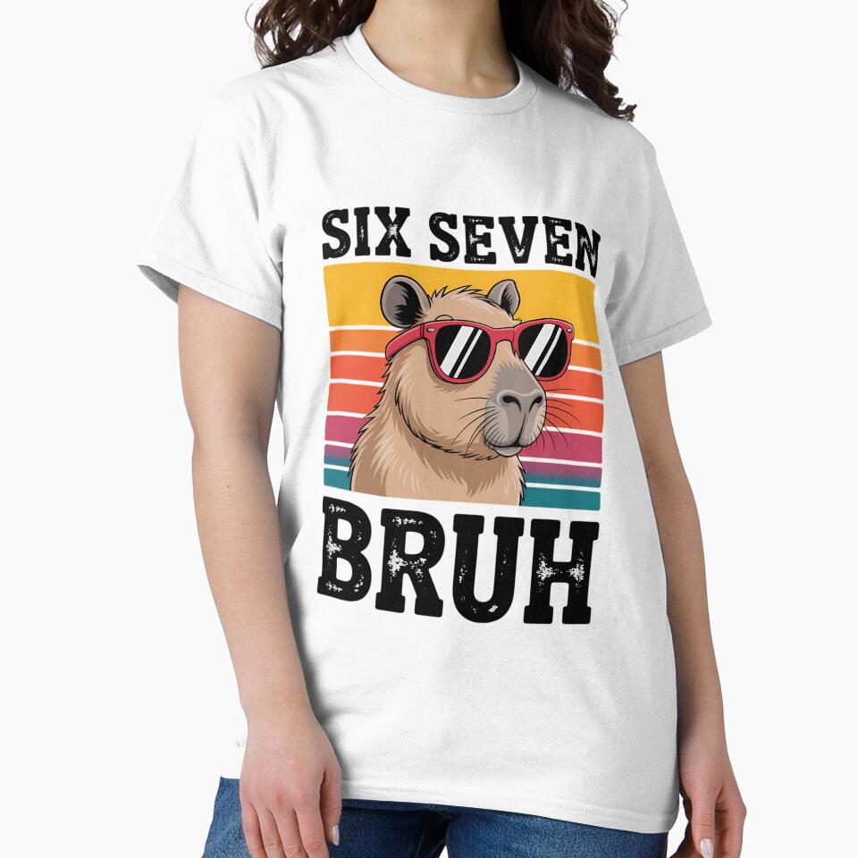 Six Seven Bruh 67 Meme Funny Capybara by AsteriskDatBArt