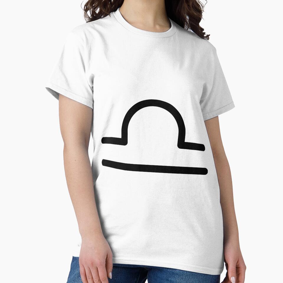 Minimalist Libra Zodiac Sign Aesthetic Symbol by debbiebento