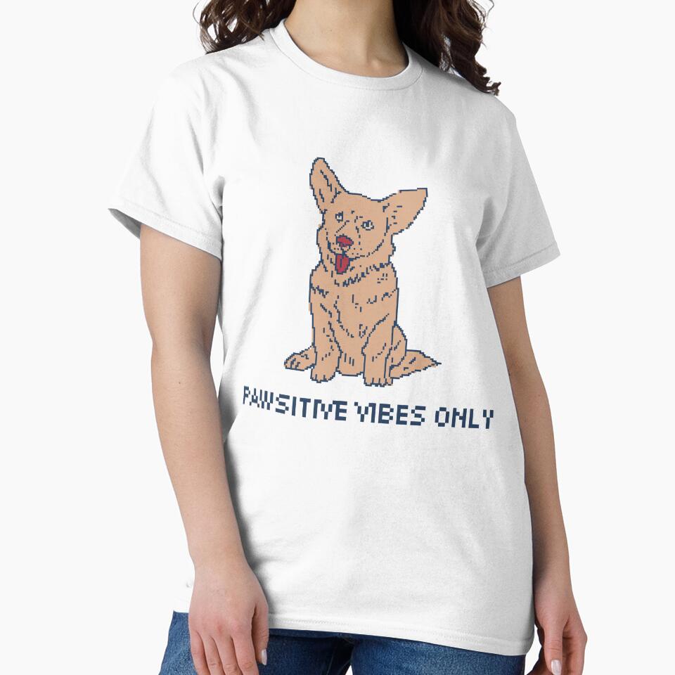 Pawsitive Vibes Only - 8bit Pixel Art by pxlboy