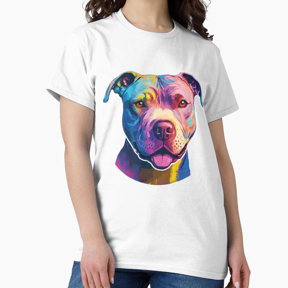 Retro Sunset Pit Bull by vectrus