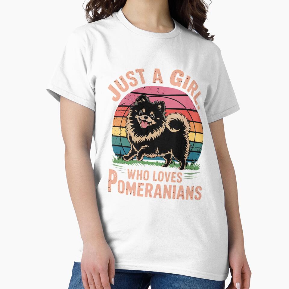 Pomeranian Dog Just A Girl Who Loves Pomeranians by KotexTemu