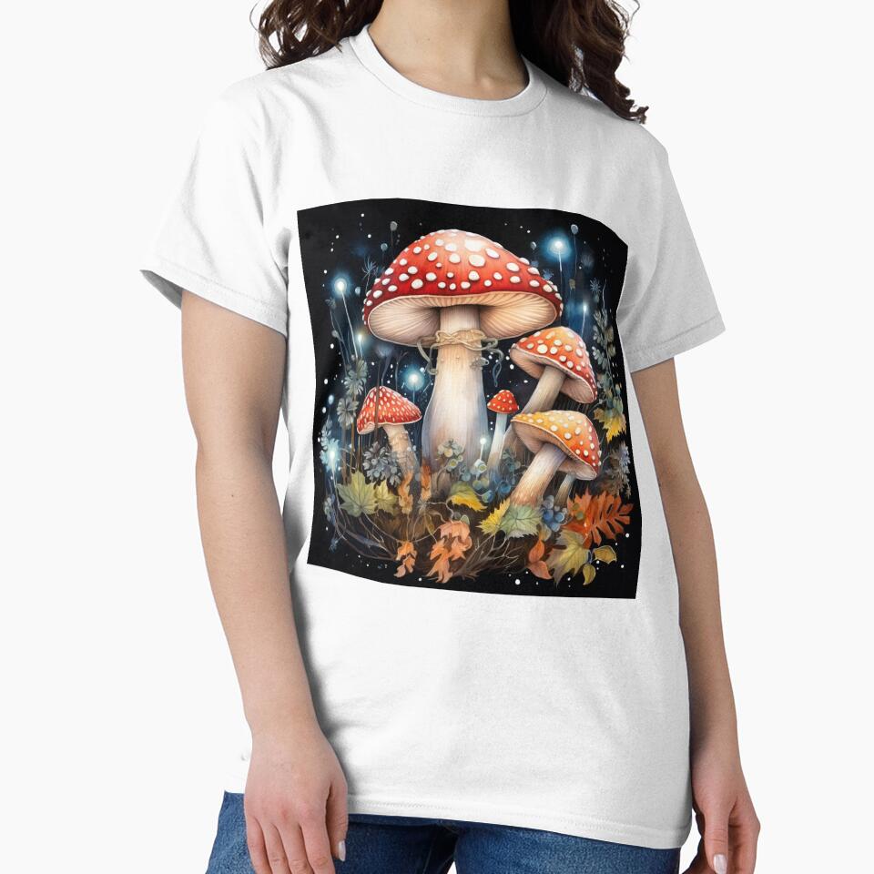 Electric Forest Red Mushroom Fairycore Enchanted Mushroom Forest Shroom Psychedelic Mushroom by OliveAndSnow