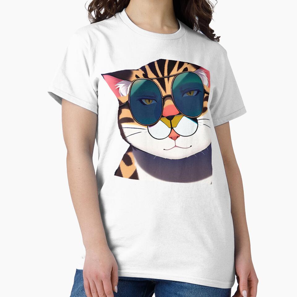 Meme Cat Funny With Sunglasses Sticker by BAYFAIRE