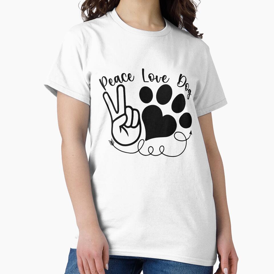 Peace Love Dog by MSHprints