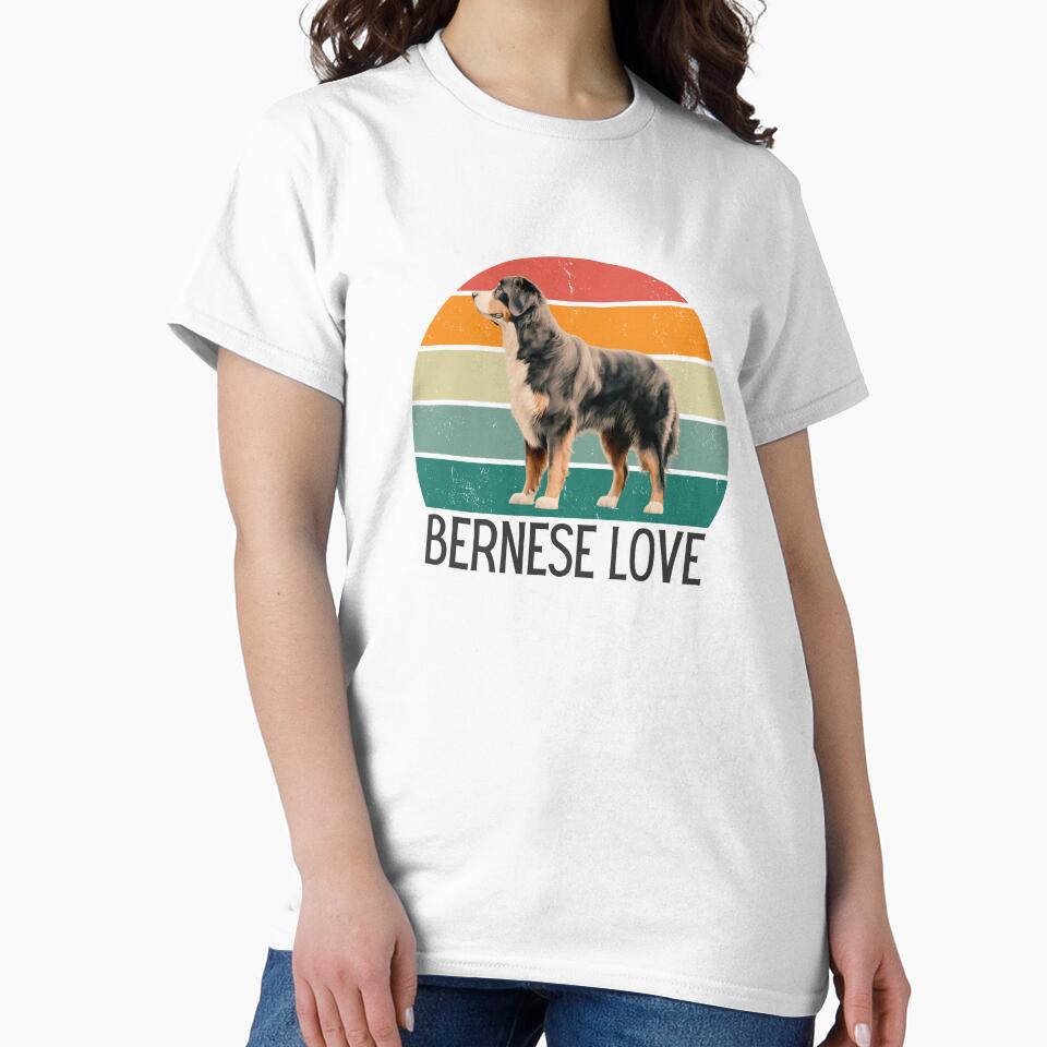 Bernese Mountain Dog - Forever Love design for bernedoodle and pet lovers by TheVirtualSpace