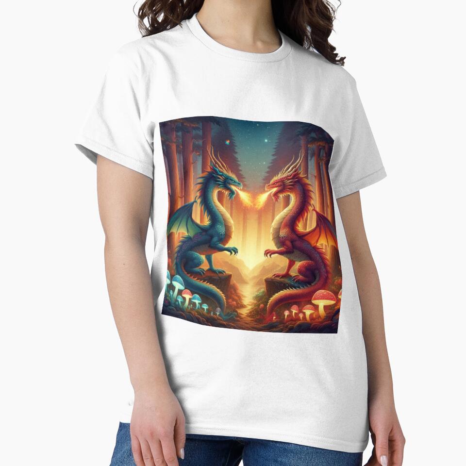 two dragons breathing fire by Expressions-Sel