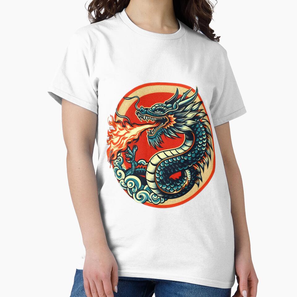 Flaming Clash dragon breathing fire vintage by Expressions-Sel