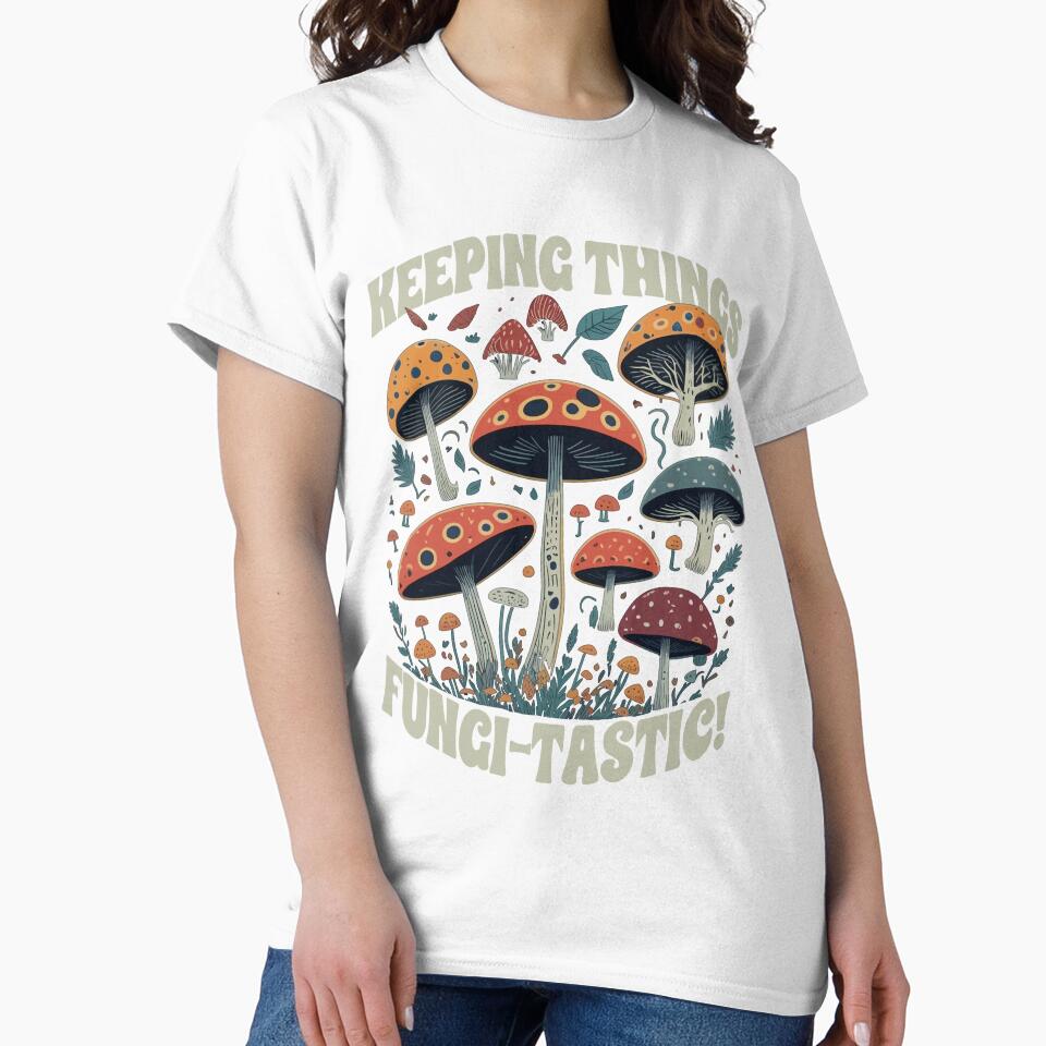 Funny Mushroom Fungi Hunter by MintaApparel