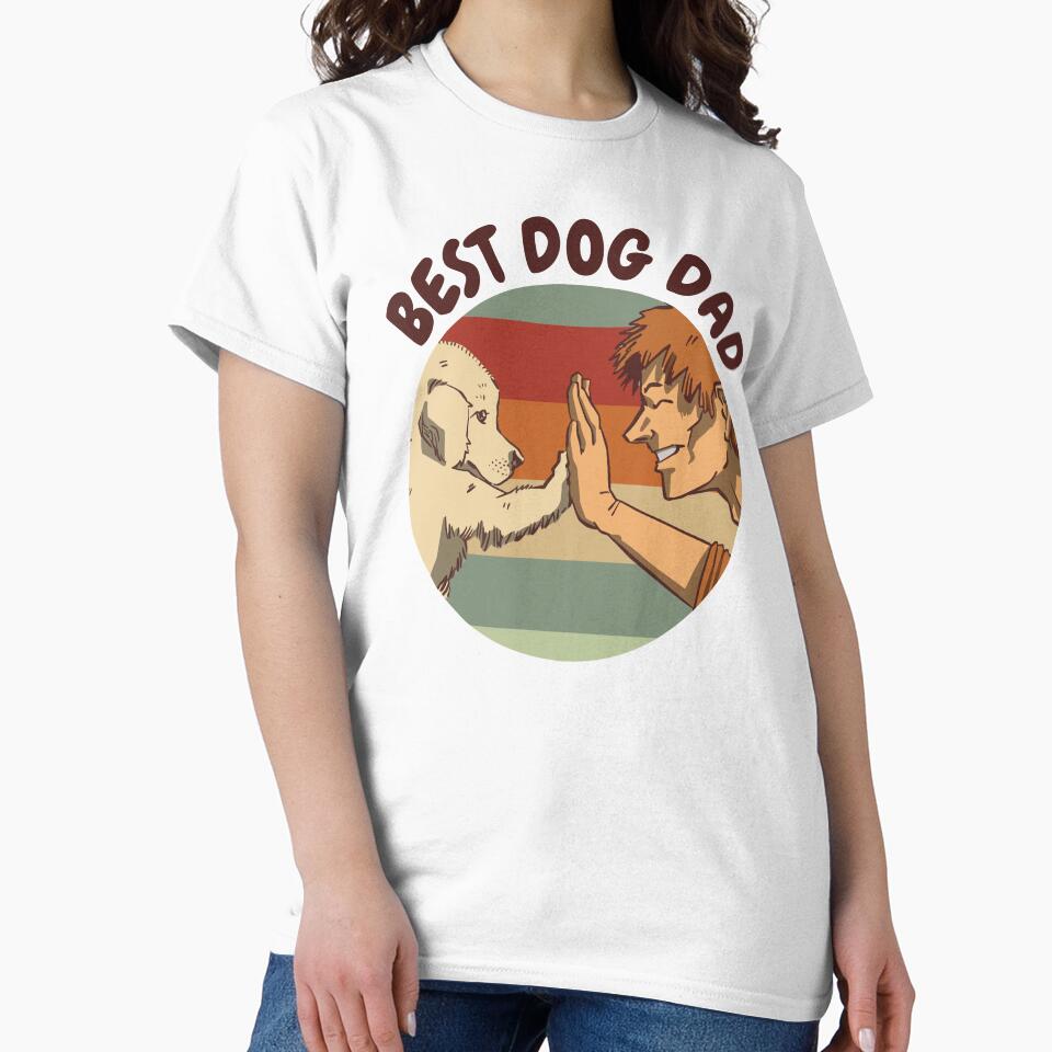 Best Dog Dad Funny Retro Father's Day by JRRTs