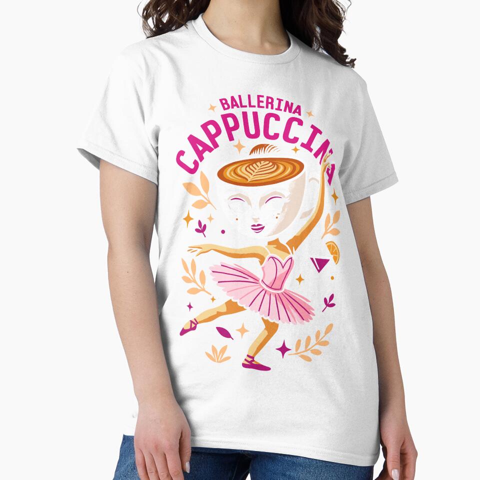 Ballerina Cappuccina Italian Brainrot Memes Dark by Sitchko