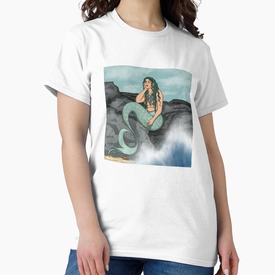 Mermaid among the Rocks by MegBailes