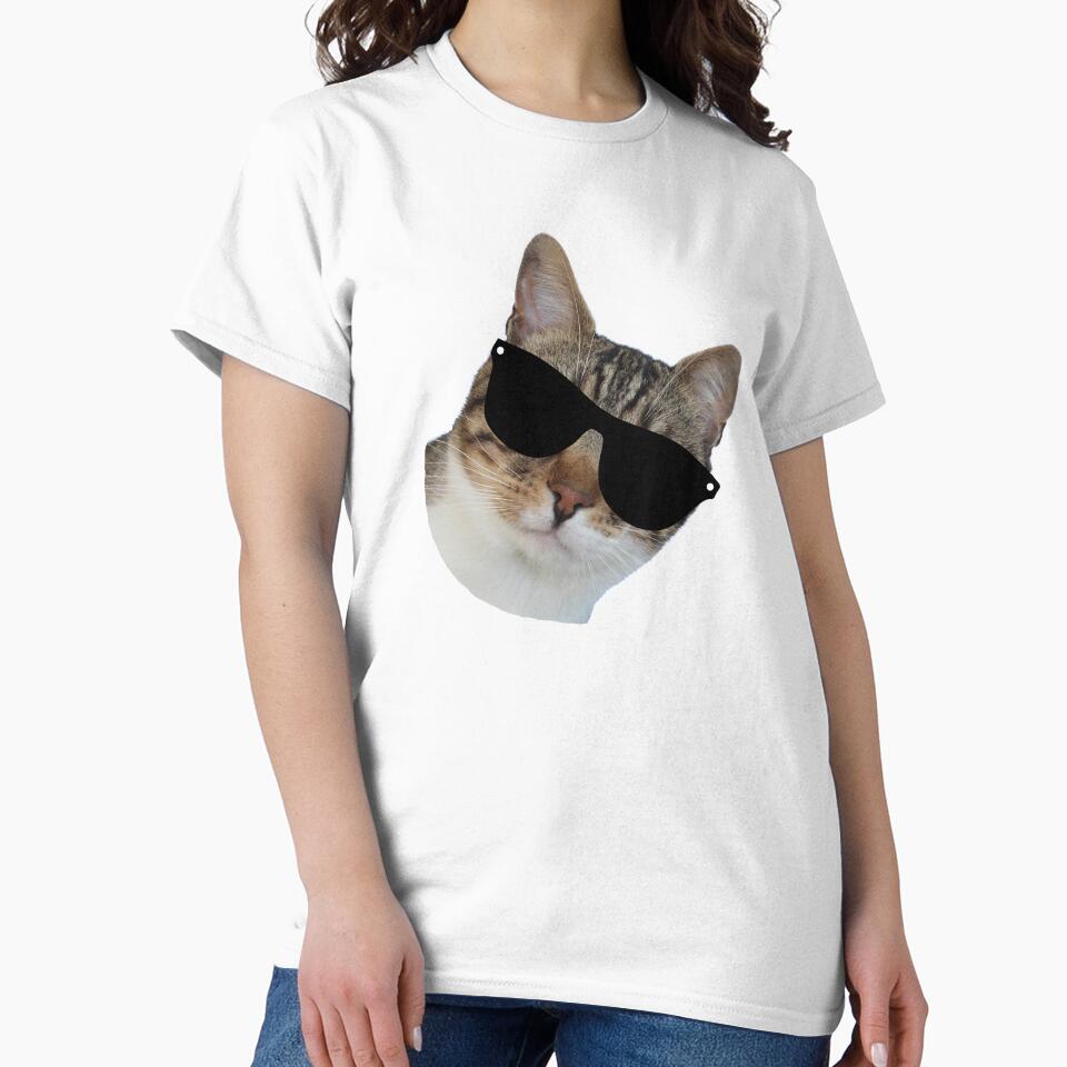 cat wearing sunglasses by MeIanie