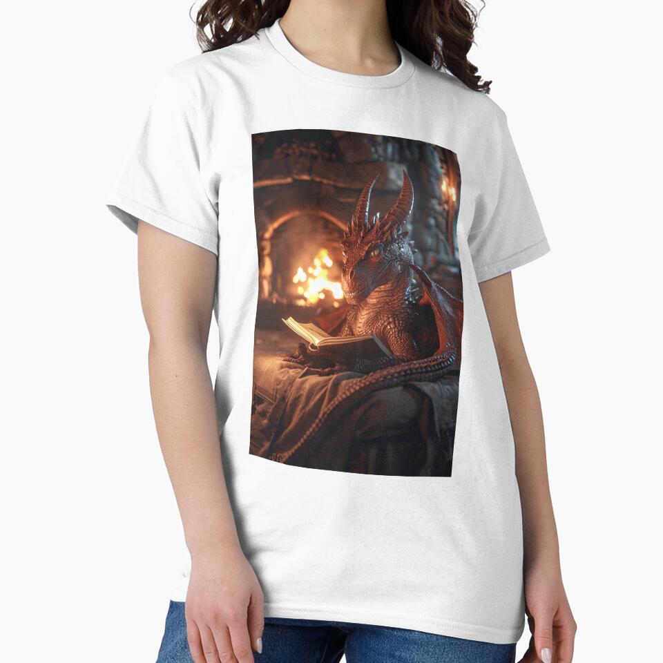 Funny Art Myth Fantasy Folklore Fire Dragon Relaxing C141-2 by MPCFICTION