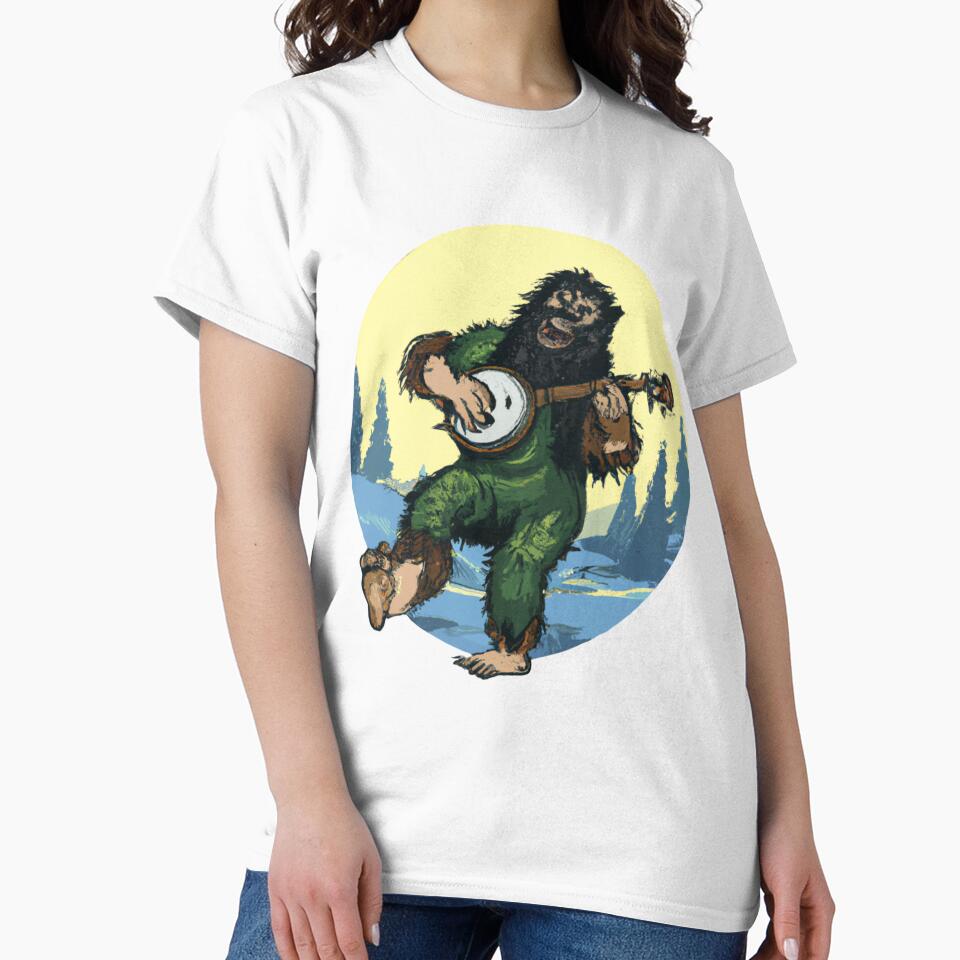 Bigfoot Playing the Banjo by soulfulprintss8