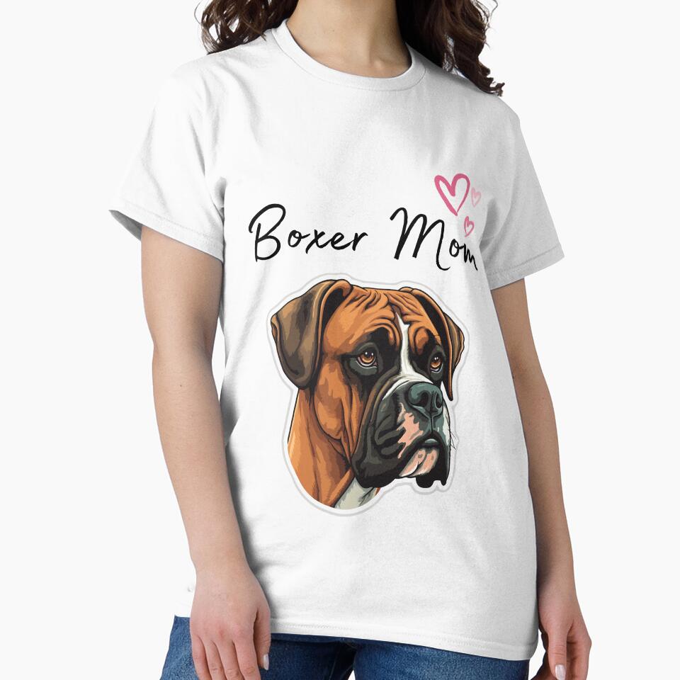 boxer mom - boxer dog by TEEJAMBOREE