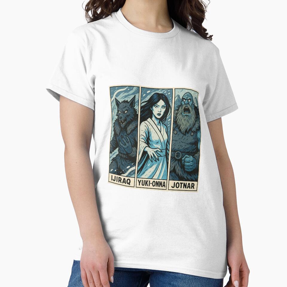 Ijiraq, Yuki-Onna and Jotnar 10 by AIfolklore