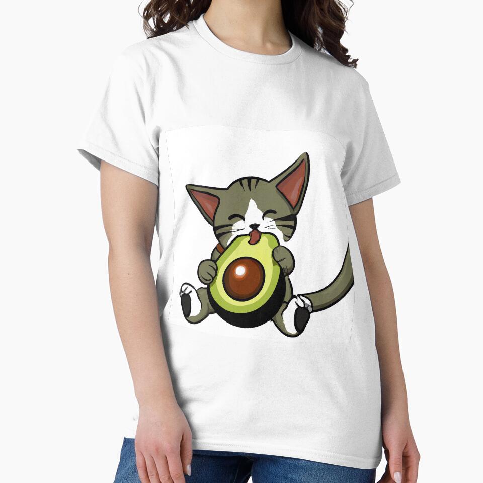 Cute Cat Avocado by Graphicelite1
