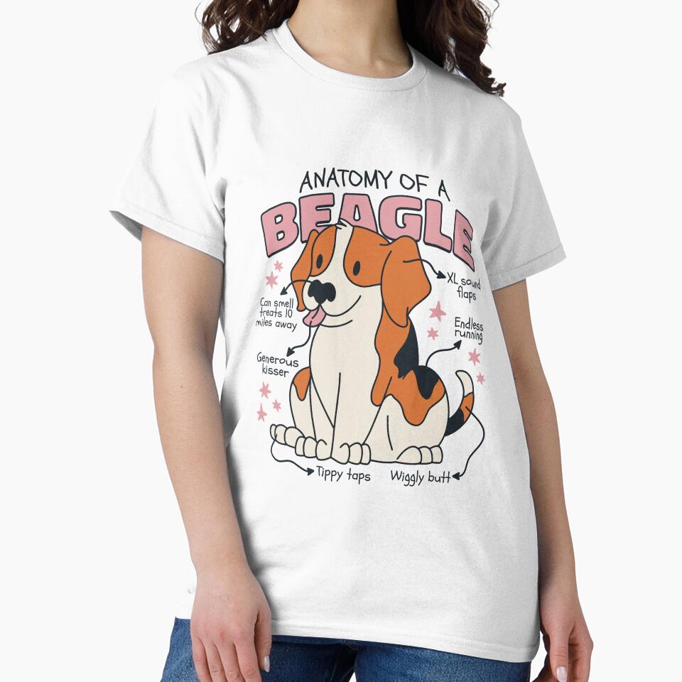 Anatomy of Beagle Awesome Mom Dog Lover by NewArtWave