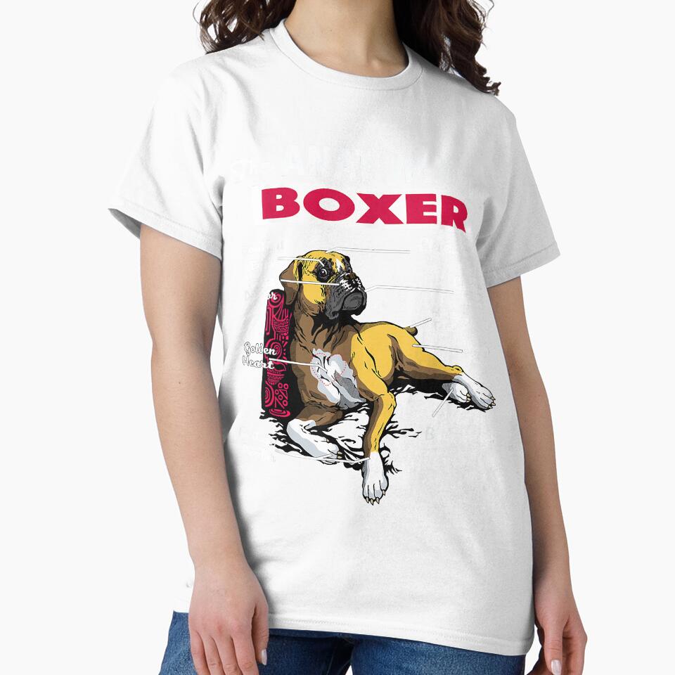 Anatomy of a Boxer Dog shirt - Funny Shirt for Boxer lover by AnnAuman
