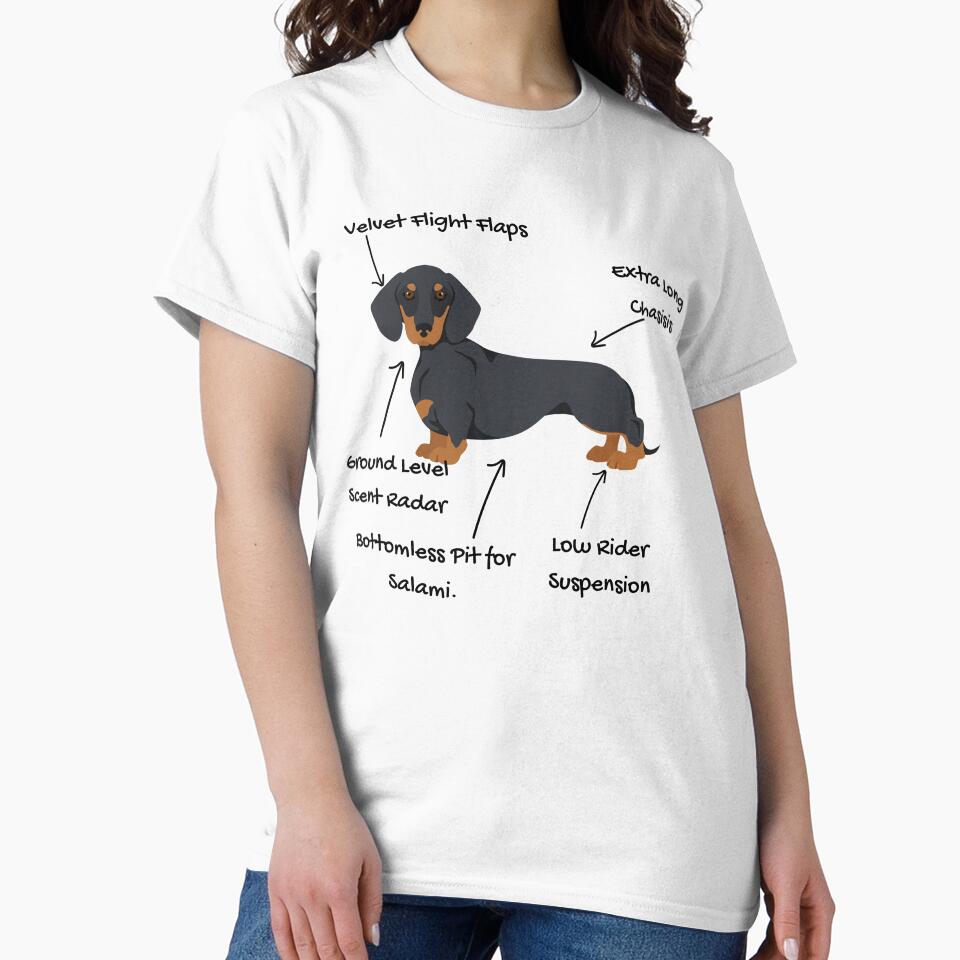 Anatomy of a Dachshund - Doxie Mom Gift by RNTStudio
