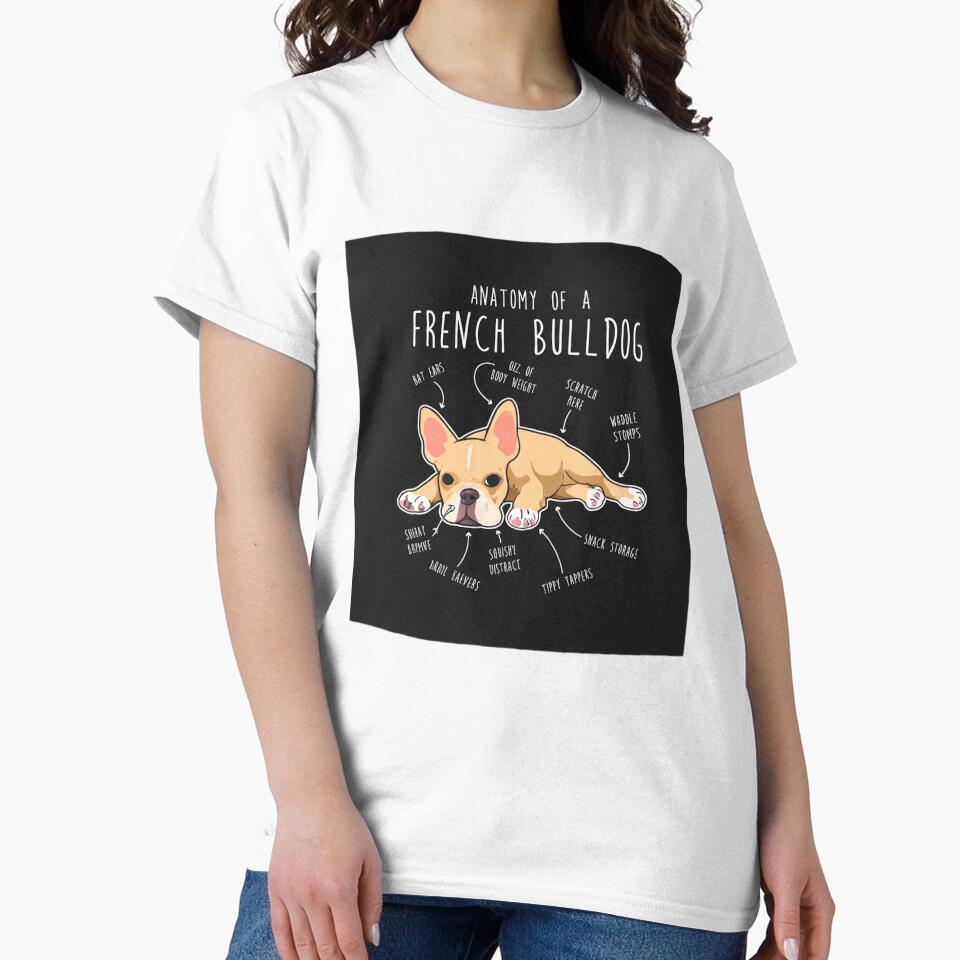 Anatomy of a French Bulldog Funny Dog Lover Gift by SoyLamderma