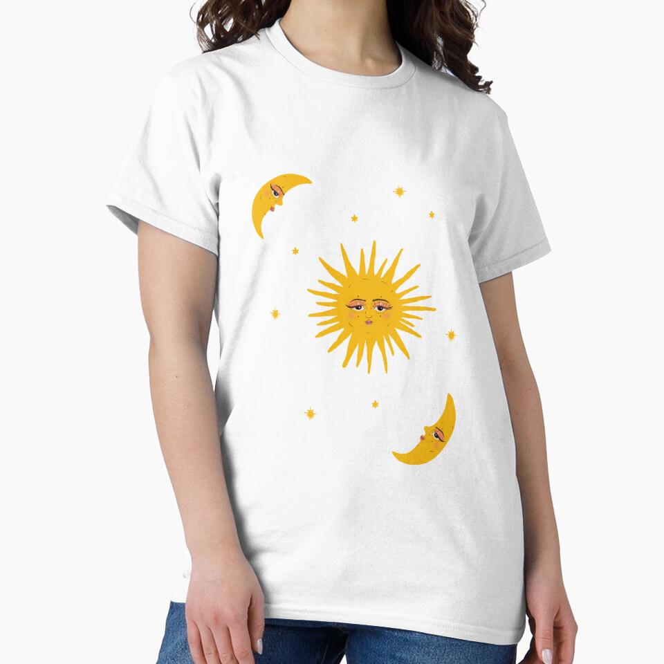 Celestial sun moon and stars by Mermaidssparkle