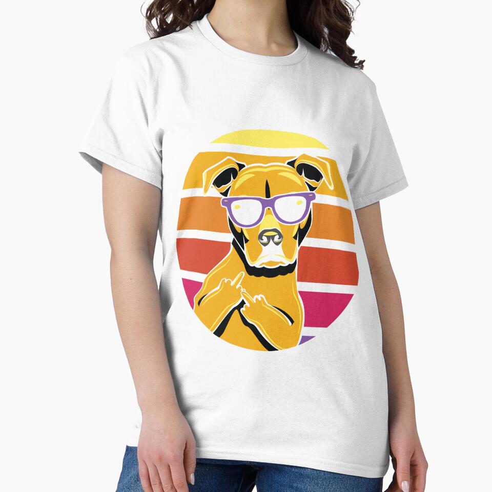 Pitbull Lovers Vintage Retro Dog by MamaNeeaDesigns