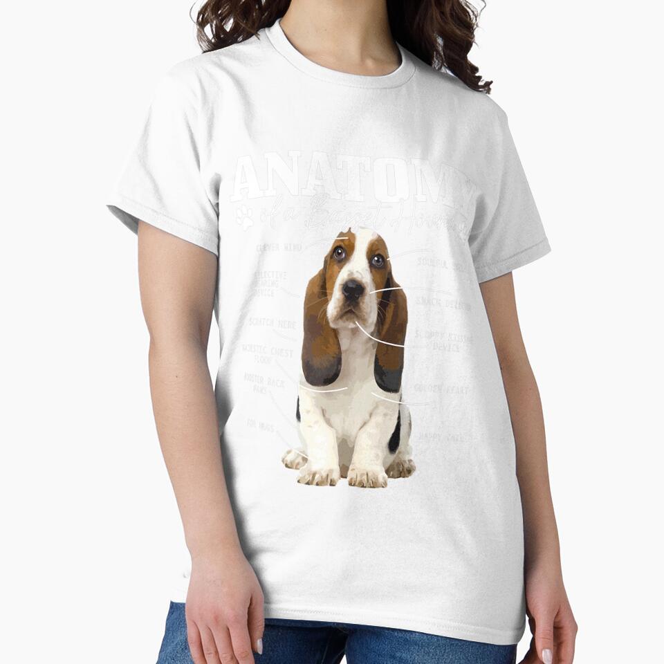 Anatomy Of A Basset Hound Funny Cute Dog Basset Mom Dad by hardrhubarb1587