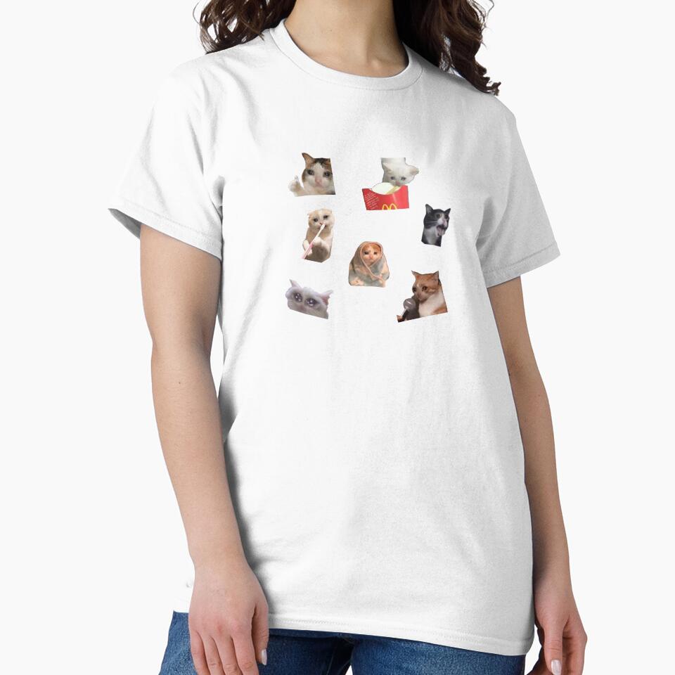 Crying cat stickers pack bundle 2 by iwannitonashirt