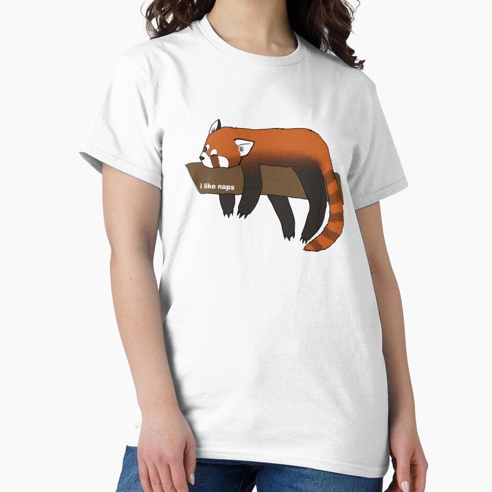 I Like Naps Red Panda by brynn-art