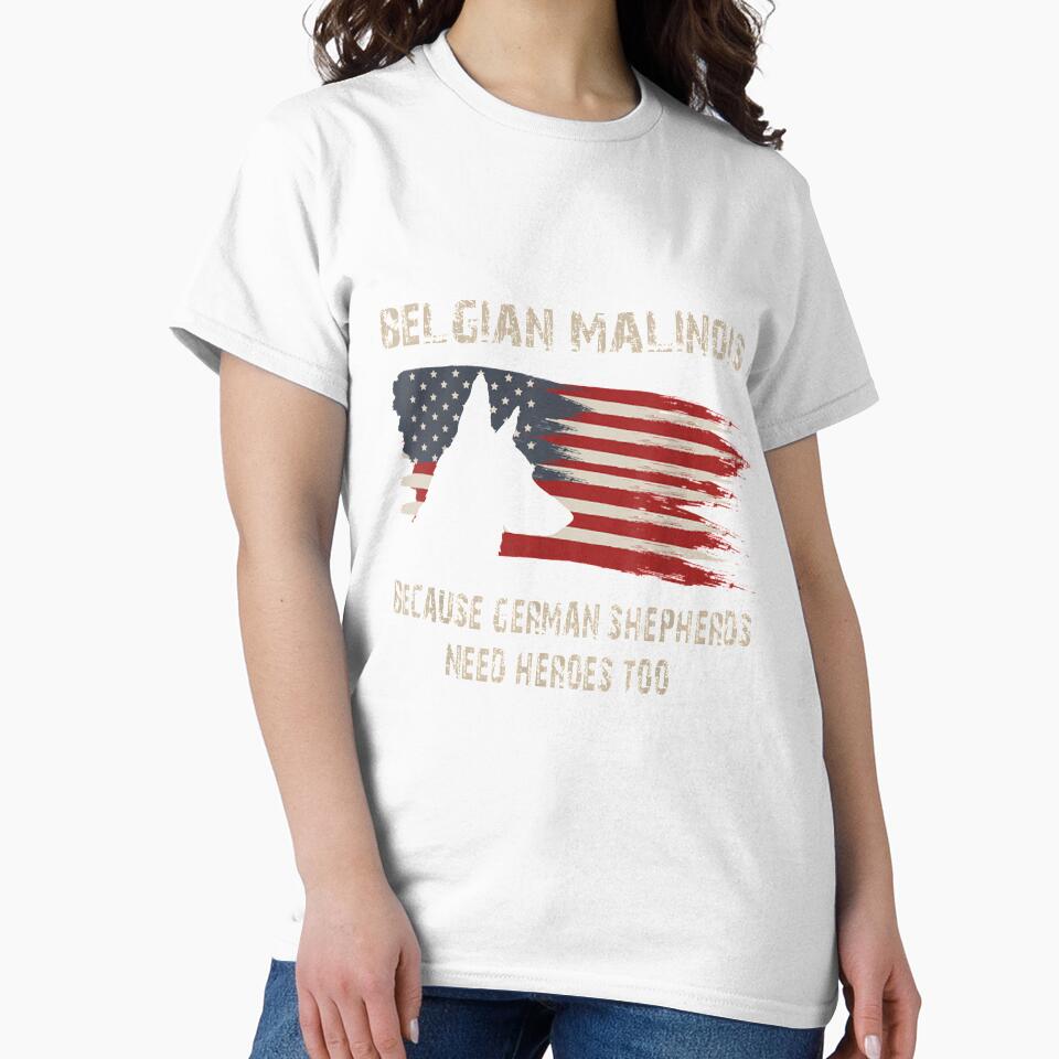 Belgian Malinois American Flag by WoengZung583