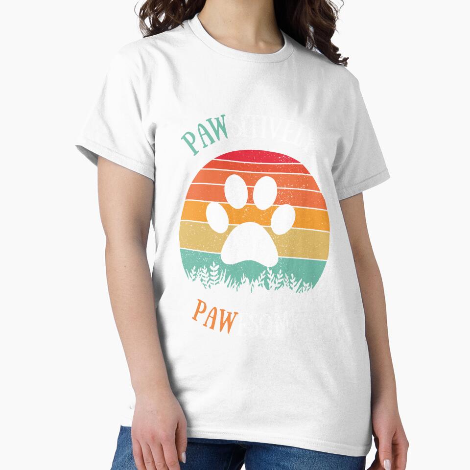 Pawsitevely Pawesome - Retro sunset Dog Lover by ChromaHeaven